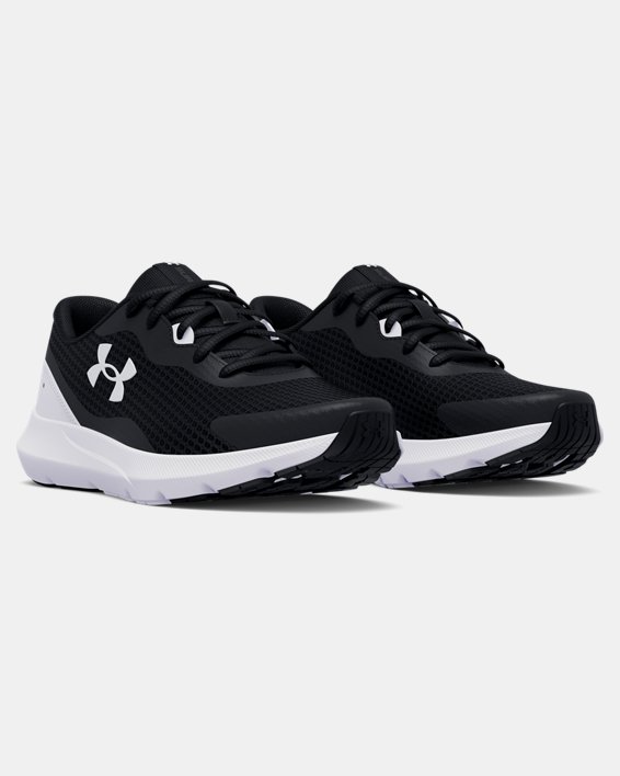 Women's UA Surge 3 Running Shoes, Black, pdpMainDesktop image number 3